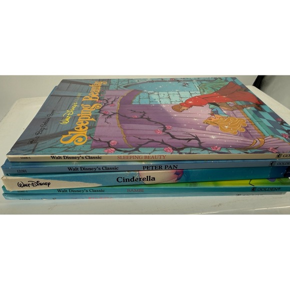 Other - vtg Walt Disney's Classic Golden Books Lot of 5 Sleeping Beauty Peter Pan Bambi